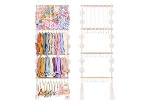 Bandeau Titulaire Arcs Organisateur Pour Filles Cheveux Arcs Titulaire Bébé Bandeau Cheveux Accessoires Organisateur Pour Bébé Filles Arc Cintre De Stockage Pour Les Filles Chambre Décoration Murale