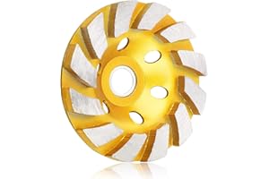 Topcloud Roue de meulage 10,2 cm pour béton, meule d'angle et meuleuse d'angle 12 segments très résistante pour granit, pierre, marbre, maçonnerie, béton