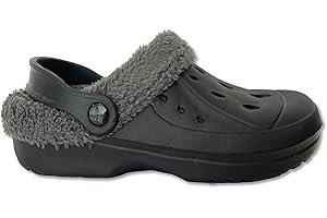 THE ESSENTIALS WARDROBE Boys Girls Clogs Fleece Lined Unisex Cosy Warm Boys Sandals Slippers Slip On