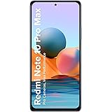 Redmi Note 10 Pro Max (Glacial Blue, 6GB RAM, 128GB Storage) -108MP Quad Camera|120Hz Super Amoled Display | NCEMI Upto 6 Mon