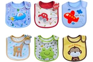 SLOSH Baberos Bebés Impermeables Recien Nacido Para Niños Niñas 6 Meses-24 Meses 2 años