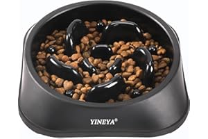 YINEYA Gamelle Anti Glouton, Gamelle Chien Anti Glouton, Accessoire pour Ralentir la Nourriture, Chien Grande Taille, Puzzle Labyrinthe pour Races Moyennes