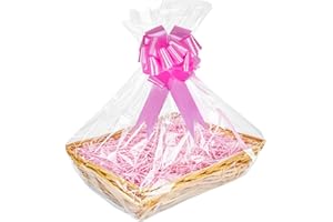 GADNOZEL Create Your Own Gift Hamper Basket Kit – Wicker Hamper Box for Christmas, Birthday, Wedding, Easter – Empty Gift Baskets for DIY Presents and Hampers