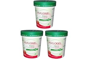 BUYFARMA PROMO PACK - 3X Psyllogel Fibra di Psyllium Pura al 99% Gusto Fragola - Favorisce la Regolarità Intestinale - 510 Grammi di Polvere + OMAGGIO A SORPRESA