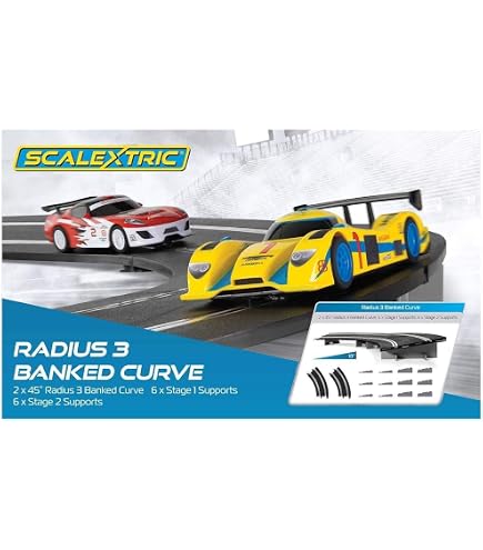 Scalextric Circuit Course 1:43 - Scalex43 Flying Leap - 2 Voitures à LED, 2 Rampes, Compteur De Tours - 667 Cm - Dès 4 Ans - Multicolore