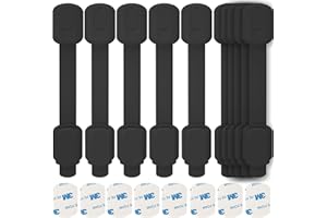 Lubibi 10 Pièces Bloc Porte Securite Bebe,Bloque Porte Bébé Sans perçage,Sécurité Armoire Bébé,securite placard enfant,Protection Bebe Maison,bloque fenetre,bloque tiroir(noir)