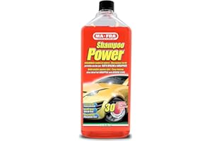 MA-FRA MAFRA, Shampoo Power, Detergente Auto Sgrassante e Concentrato, Facile da Risciacquare, non Lascia Residui e Aloni, Ideale per Auto Opache e Wrappate Consente 30 Lavaggi, formato da 1000 ml