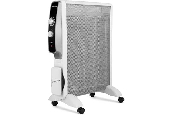 Orbegozo RMN 1575 Radiador de Mica de rápida convección y difusión del Calor, silencioso, piloto luminoso, 2 potencias de 500 W y 1500 W