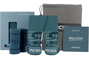 PICSIL - Paracalli Falcon, Grips Professionali in Fibra di Carbonio, Uso con Magnesio, Manopole Protezione Mani per Cross Training, Calistenics e Fitness