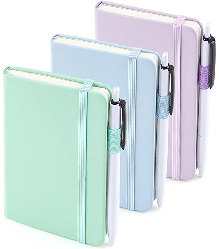 Set 6 Taccuini Tascabili Feela - Copertina Rigida, Righe, Con Penne, Formato A6 - Foto 8