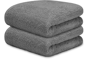 DECASATEXTIL Pack 2 Toallas Lavabo 50x100cm Algodón 450g/m² – Suaves y Absorbentes – Toallas Baño y Mano para Lavabo, Gimnasio o Aseo (Marengo)