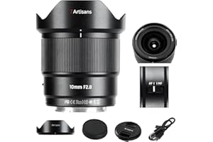 7artisans AF 10mm F2.8 Monture E Autofocus Camera Lens,105.3°, 232 g, APS-C AF/MF Objectif à focale Fixe Ultra Grand Angle pour Sony E Monture Alpha a7 a7II a7III a7R a7RII a7RIII a7RIV a7S a7SII