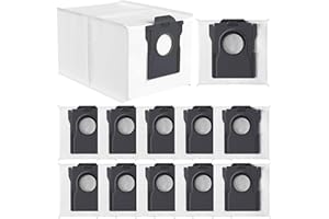 APZOVO 12 worków do odkurzacza do Dream X30 Ultra /X40 Ultra /X50 Ultra /X40 Master /L10s Ultra /L10s Pro Ultra /L10s Pro Gen2 /L10s Plus /L20 Ultra /L40 Ultra /D10 Plus, Mova E30 Ultra /P50 Pro Ultra