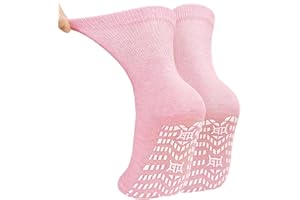 ZAKASA Chaussettes Antidérapantes Femme Sport: Chaussette Anti Dérapantes Coton Respirant Femmes Sans Élastique Socquettes 5 Paires
