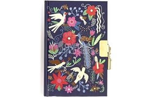 AVENUE MANDARINE MY MANDARINE CO205C - Un JOURNAL INTIME 240 pages lignées 11x14 cm - Fermeture cadenas - OISEAUX ET FLEURS
