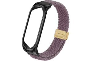 VIGAMEN Adjustable Braided Wristband Compatible with Plaud NotePin AI Voice Recorder,Breathable Soft Wearable Strap with Magnetic Buckle and PC Case,Comfort Lightweight Band,Note Ai Voice Recorder Accessories