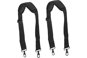 CORHAD 2Pcs Adjustable Shoulder Straps for Violin Case Canvas Replacement Pads Metal Clips Durable Instrument Bag Straps for Violin Viola Cello Backpack