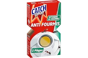 Catch Expert Fourmis – Contaminateurs (2 Pièges Contaminateurs ) – Anti-Fourmis & Nids – Appât alimentaire pour éradiquer la colonie