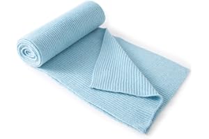 Lallier Sciarpa a coste classica in misto lana e cashmere Sciarpa invernale ultra morbida per donne e uomini con confezione regalo