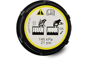 AUTOZOCO Tapón del Depósito de Líquido Refrigerante,Tapón del Depósito de Anticongelante, Tapón Líquido Refrigerante, Compatible con Ford, OEN 3M5H-8100-AD