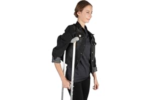 Soles Walking Crutches (Aluminum) – Adjustable Post Injury or Surgery Support for Men, Women and Teens – Lightweight, Durable with Ergonomic Grips and Armpit Foam