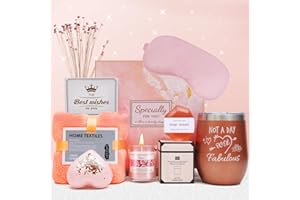 XM-MENGPANWEI Regalos Originales Cumpleanos para Mujer, Regalos para Mujer,Regalo Cumpleaños Mujer,Pack Regalo Mujer,Regalo Amiga,Set Regalo Mujer con Taza Termo y Velas Perfumadas,Regalos para Navidad,San Valentin