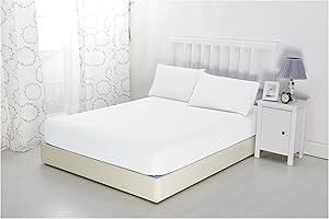 Sonia Moer Super Soft Brushed Microfibre Fitted Sheet - Non Iron Breathable Hypoallergenic Bottom Sheet with Strong Elastic Hem- Single/White