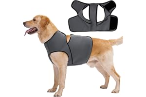 LIANZIMAU Beruhigungsweste für Hunde - Hundemantel zur Linderung von Angst Anti Stress Weste Hund ruhig bei Gewitter, Feuerwerk und Reisen, Hund Angstjacke Für Kleine Mittelgroße Grosse Hunde