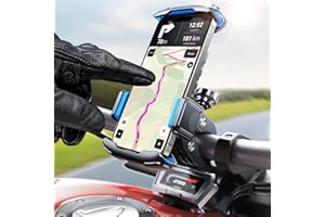 andobil Handyhalterung Fahrrad [2024 Ultimative Sicherheit] Diebstahlschutz fahrradlenker Handyhalterung Motorrad [Einfache Montage] Handy Fahrradhalterung für iPhone 15 14 13 12 Samsung Alle Handys