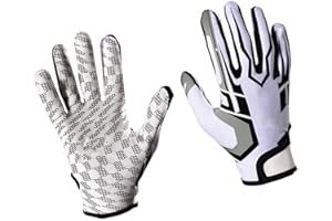 TOMOTATO Guanti da battuta da baseball Guanti da football americano Traspiranti da uomo Softball da battuta Guanti sportivi con dita intere Guanti con bandiera antiscivolo per adulti e