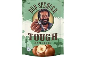 Piasten Bud Spencer Tough Hazelnuts 130g – Knackige Haselnüsse umhüllt von zarter Milchschokolade (1 x 130g)