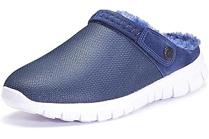 EAGSOUNI Pantofole da Uomo Donna Inverno Caldo Pelliccia Zoccoli e Sabot Impermeabile Comode Antiscivolo Scarpe da Giardino Ciabatte All'aperto/Interno
