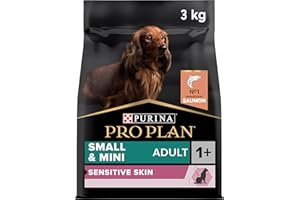 PURINA PRO PLAN | Small & Mini Adult 1+ | Sensitive Skin | Riche en Saumon | Croquettes | Chien | Sac de 3kg