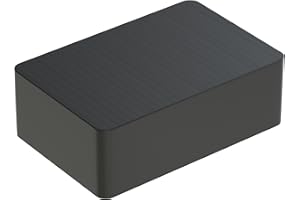 BAUHELD® Planchas universales de 60 x 40 x 20 mm [100 unidades], plaquetas negras de plástico [fabricado en Alemania] adecuadas como espaciador, placa de plástico, base o bloques de acristalamiento