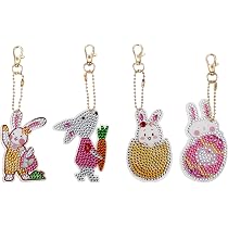 MWOOT 4 Pezzi 5D DIY Pasqua Coniglietto Pittura Diamante ...