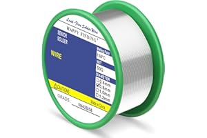 HAPPY FINDING Saldatura, bassa temperatura 138 ℃ senza piombo (Sn42 Bi58/0,8 mm, 50 g)