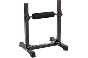 GYM MASTER Adjustable Single Leg Squat Roller Stand with Foam Foot Rest for Bulgarian Split Squats