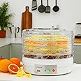 Generic Olsenmark Food Dehydrator, 5pcs Tray, Adjustable Thermostat, OMFD2464 Four Heating Tubes Dehydrate A Variety of Fruit, Vegetable, Meat or Traditional Herbal Medicinal Materials
