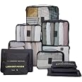 Lot de 3 cubes d'emballage de compression, organiseurs extensibles en