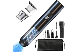 ‎JOYFAN JoyFan Auto Handstaubsauger Stark, 4 in 1 Handstaubsauger Akku 18000Pa Saugen, Mini Staubsauger mit 8000mAh Batterie und 2 HEPA-Filter Laufzeit 30 Min USB Aufladbar, für Zuhause/Büro/Auto (Schwarz)