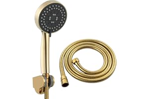 CIENCIA Gold Bad - Soffione doccia a mano, universale, BS144F