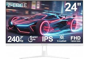 Z-Edge 24 tums Spelskärm 240Hz IPS Panel 1080P 1ms FreeSync hårkors
