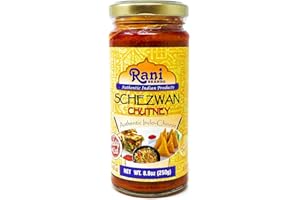 RANI BRAND AUTHENTIC INDIAN PRODUCTS Rani Schezwan Chutney 8.8oz (250g) Glass Jar ~ No Colors | Non-GMO | Vegan | Gluten Free | Indian Origin (Indo-Chinese)