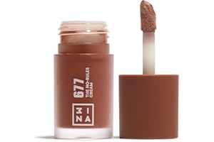 3INA MAKEUP - The No-Rules Cream 677 - Blush Liquido Marrone Medio - Blush in Crema con Olio di Mandorle - Blush per Occhi Labbra e Guance - Blush dalla Finitura naturale - Vegan - Cruelty Free