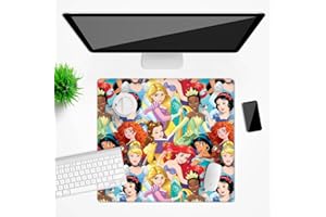 ERT GROUP Tapis de bureau original et sous licence officielle Disney Princesses 001 Multicoloured antidérapant 50 x 45 cm