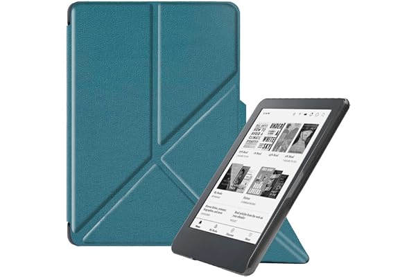 ZTAOOPOU Antichoc Housse pour KOBO Clara Colour Coque - Étui KOBO Clara BW 6" Liseuse eBook Housse avec Support Pliant Housse Protection Coque (Vert)
