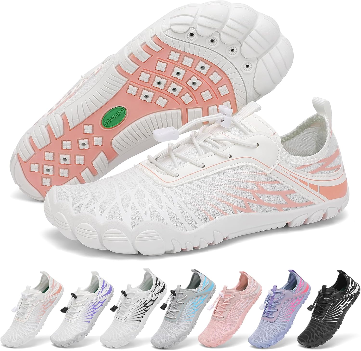 SAGUARO Barefoot Zapatillas Mujer Zapatos Minimalistas Ligeras con Puntera Ancha, 35-43 EU