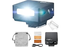 Godox iT20-R TTL Mini Flash for Ricoh GR III GR3, IT20R Compact On-Camera Flash, P-TTL Compatible, USB-C Rechargeable Battery, Magnetic Colour Filters Included