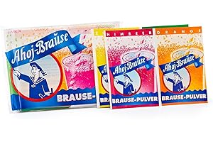 ‎FRIGEO AHOJ-BRAUSE Brause Pulver für ein herrlich prickel-frisches Getränk zum Trinken – 10 Beutel, insgesamt 58g , 10 Stück (1er Pack)
