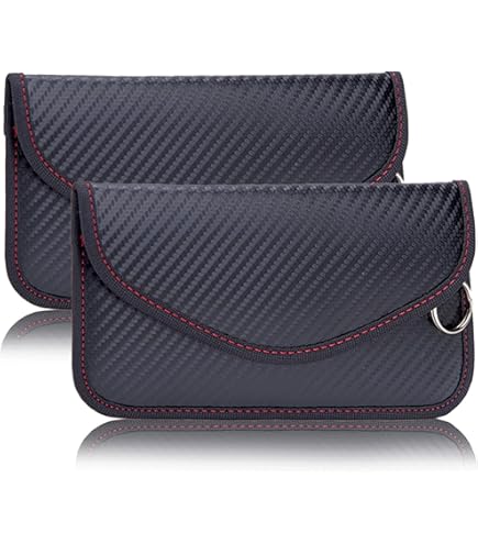KIRZAX Lot De 2 Pochettes Anti-signal RFID Pour Clé De Voiture - Protection Contre Le Vol Sans Contact